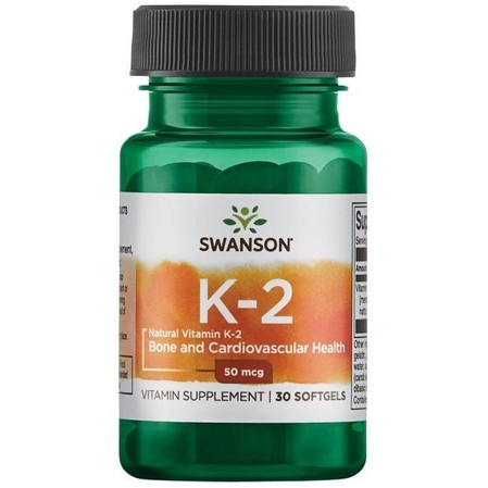 Swanson Witamina K2 Naturalna 50 Mcg 30 K