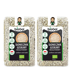 Zestaw: 2x BIOGOL SŁONECZNIK ŁUSKANY BEZGLUTENOWY BIO 350 g