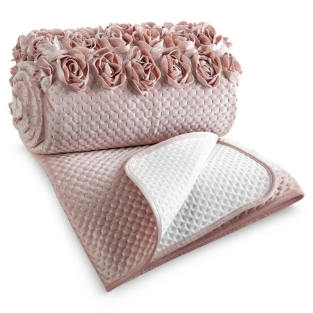 Narzuta CERAMIKA ROSES 220 X 240 CM PUDROWY