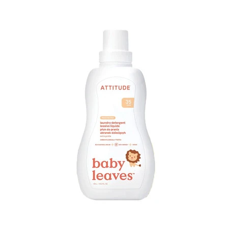 Attitude BABY LEAVES™, Płyn do prania ubranek dziecięcych o zapachu nektaru gruszkowego, 1050 ml