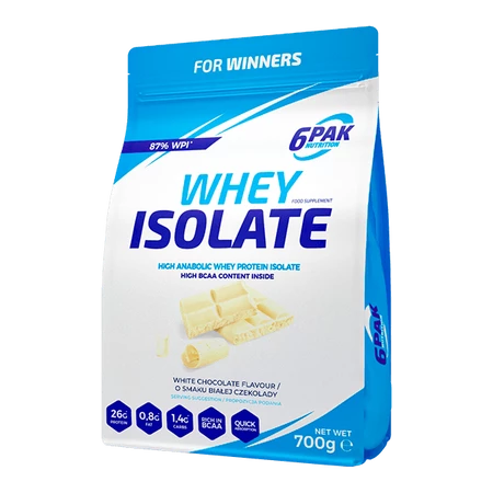 6PAK WHEY ISOLATE   700g WHITE CHOCOLATE