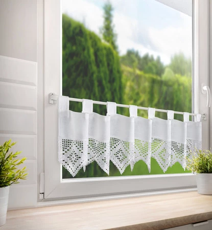 FIRANA GOTOWA ISAAC NA SZELKACH 150 X 30 CM BIAŁY