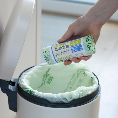 GreenAware, Kompostowalne worki na śmieci 25 L, 10 szt.