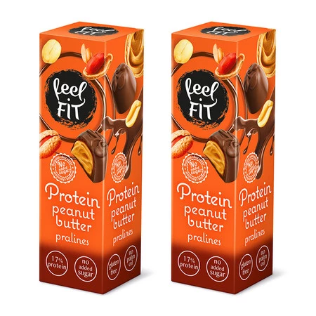 Zestaw 2x Praliny proteinowe z masłem orzechowym 33 g