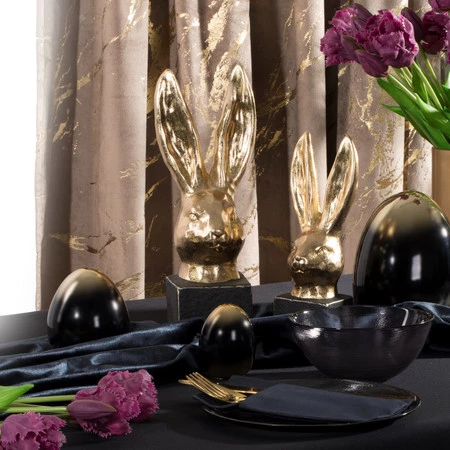 Ozdoba Wielkanocna, Figurka ceramiczna, kolor złoty, rozmiar 9 x 8 x 24 cm