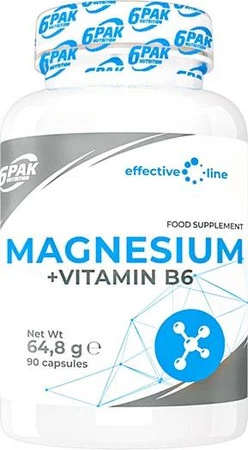 6PAK EL MAGNESIUM + VITAMIN B6 90cap