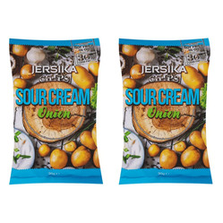 Zestaw 2x Chipsy ziemniaczane o smaku kwaśnej śmietany i cebuli 90 g