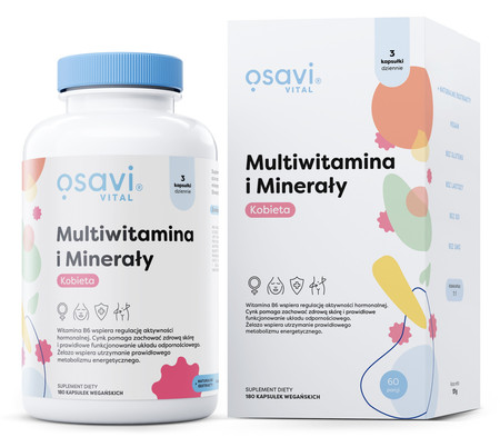 Osavi Multiwitamina i Minerały Kobieta 180 kaps.