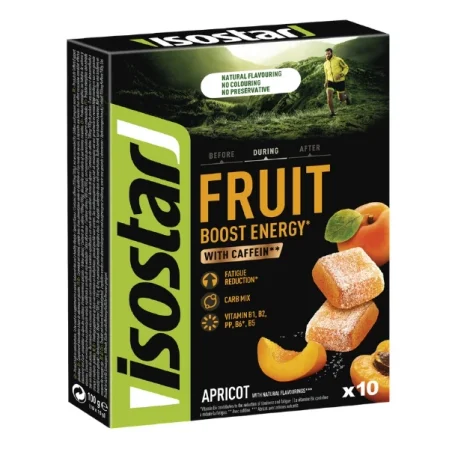 ISOSTAR Energetyczna Galaretka z Kofeiną 10x10g smak morela
