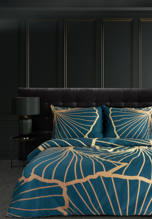 Komplet Pościeli Satynowej Limited Collection Musa 3 200x220 cm, granat