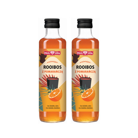 Zestaw: 2x Herbata Rooibos z pomarańczą 250ml POLSKA RÓŻA
