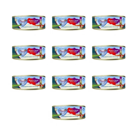 Zestaw 10x Renske Beef with duck – świeża wołowina z kaczką dla psów (95g)