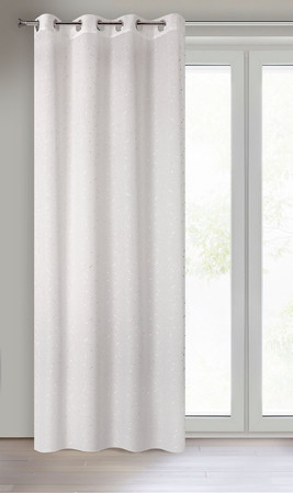 ZASŁONA GOTOWA D91 RIVIA 140 X 250 CM BIAŁY