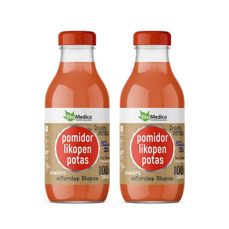 Zestaw: 2x EkaMedica Sok Pomidor, likopen, potas 300ml