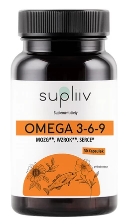 SUPLIIV Omega 3-6-9 kwasów tłuszczowe EPA i DHA 90 kaps.