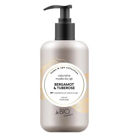 beBIO Naturalne mydło do rąk w płynie Home & Spa Collection Bergamot & Tuberose 300 ml