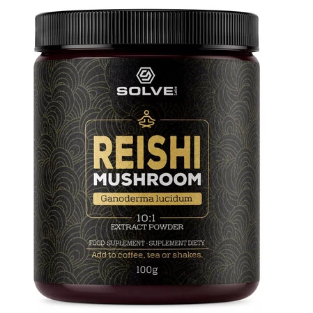 SolveLabs Reishi (Ganoderma Lucidum) ekstrakt 10:1 z lakownicy żółtawej 100 g