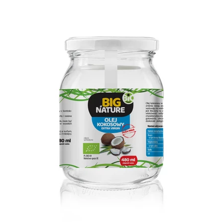 Big Nature Olej kokosowy extra virgin BIO 480 ml