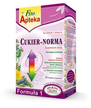 Malwa − F1 Cukier-norma, herbata − 20 x 2 g