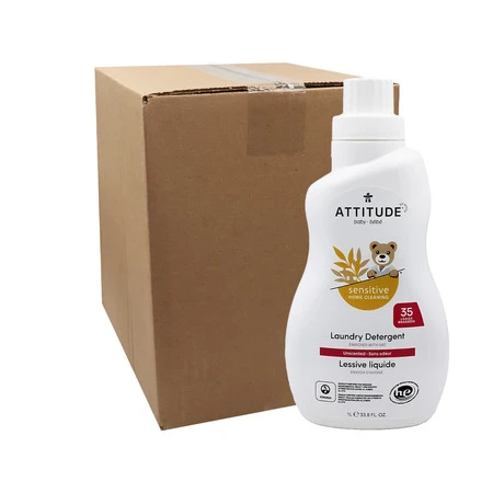 Attitude SENSITIVE SKIN BABY, Delikatny płyn do prania ubranek dziecięcych, 1L