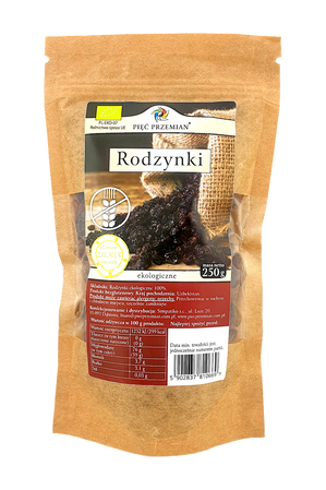 Pięć Przemian - Rodzynki ekologiczne - 250 g