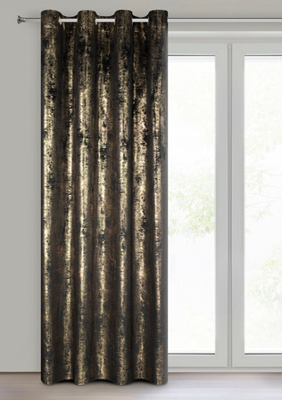 ZASŁONA GOTOWA RENIA 140 X 250 CM CZARNY