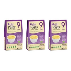 Zestaw 3x MAKARON (KONJAC TYPU NOODLE ANGEL HAIR) BEZGLUTENOWY BIO 385 g - BETTER THAN FOODS