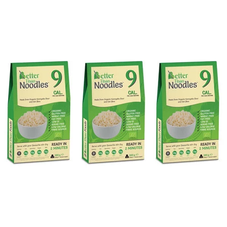 Zestaw 3x Better Than Foods - Bezglutenowy makaron konjac typu noodle BIO - 385g 
