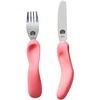 Nana's Manners, ETAP 3, Sztućce do samodzielnego jedzenia, widelec i nóż, różowe, 3-9 lat