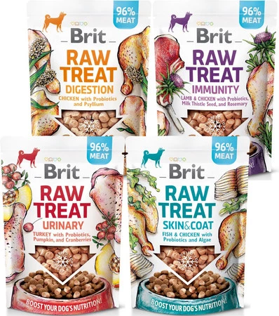 BRIT Dog Raw Treat IMMUNITY Jagnięcina Kurczak Ostropest 40g