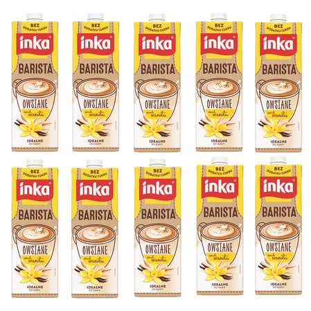 Inka Napój Barista Owsiane waniliowe 1l x 10