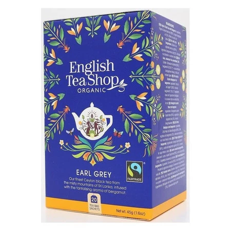 English tea shop, Ekologiczna herbata Earl grey - 20 saszetek