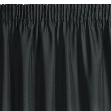 ZASŁONA GOTOWA RITA NA TAŚMIE 140 X 270 CM CZARNY