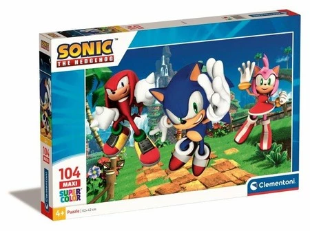 Clementoni Puzzle 104el Maxi SuperColor Sonic 25764