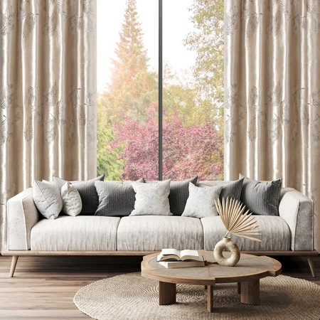 Zasłona 140 x 250 cm ZAS/IDALIA/BEŻ 140X250 PRZEL