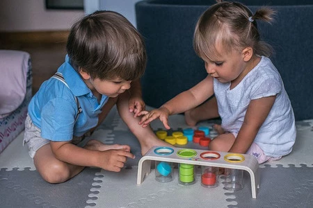 Janod Drewniana układanka Sortowanie kolorów Essentiel