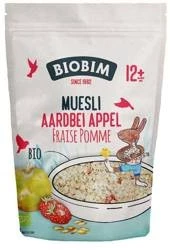  MUSLI OWSIANE Z JABŁKIEM, TRUSKAWKAMI - BIOBIM