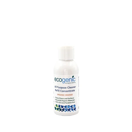 Ecogenic, Refill uniwersalnego płynu do czyszcenia różnych powierzchni, Pomarańcza, 100 ml