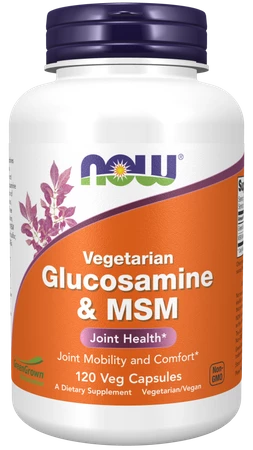 NOW FOODS Vegetarian Glucosamine & MSM (120 kaps.)