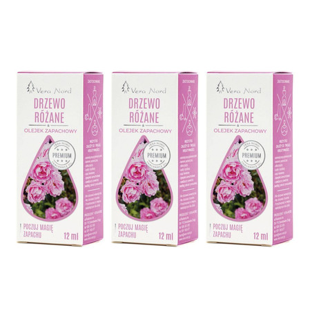 Zestaw: 3x Vera Nord Drzewo Różane Olejek 12Ml