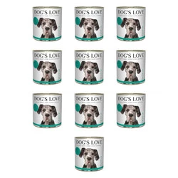 Zestaw 10x DOG'S LOVE Ente - kaczka z topinamburem i marchewką (800g)