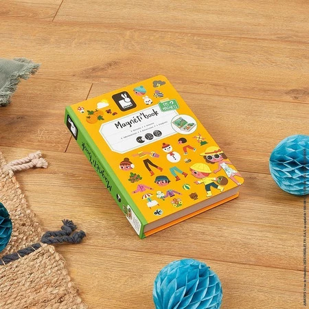 Janod Magnetyczna układanka 4 pory roku Magnetibook