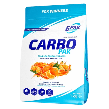 6PAK CARBO PAK 1000g ORANGE