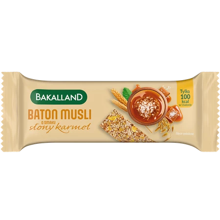 Bakalland Baton musli o smaku słony karmel 30g