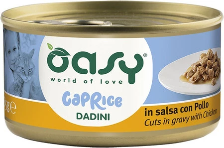 OASY Cat Caprice Cuts in Gravy Kurczak w sosie dla kota 85g