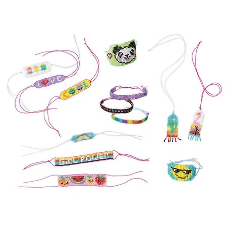 Janod Zestaw kreatywny do tworzenia biżuterii z koralików na krośnie tkackim 8+