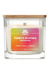 Big Nature Świeca sojowa o zap. Truskawka i Jabłko 220g