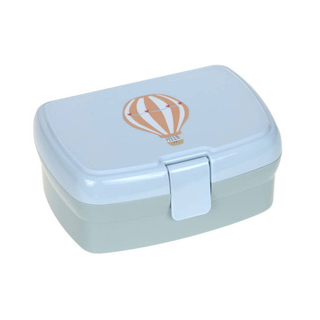 Lassig Zestaw śniadaniowy na lunch Lunchbox + Tritanowa butelka - bidon 460 ml Tiny Drivers Balon