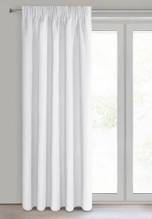 ZASŁONA GOTOWA LOGAN NA TAŚMIE 135 X 270 CM BIAŁY