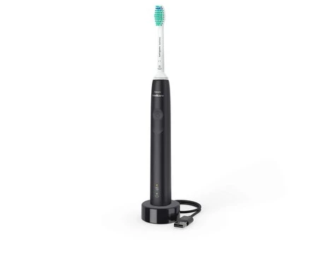 SONICARE SZCZOTKA 3100 SERIES BLACK HX3671/14 (1xkońcówka, czujnik nacisku, 1xładowarka USB)